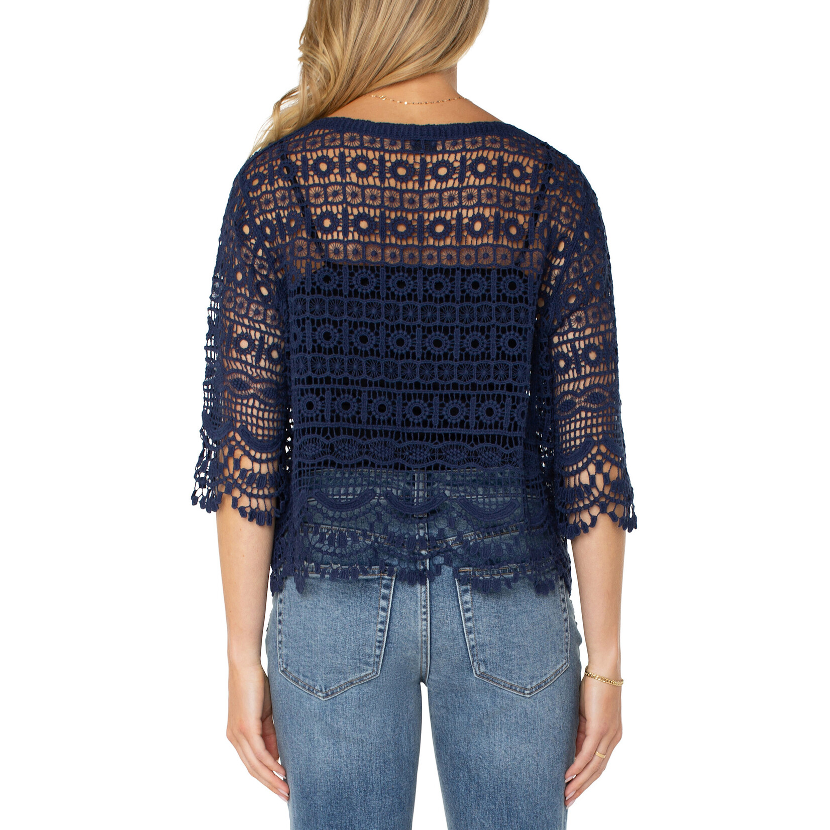 Liverpool LP Short Slv Lace Balero
