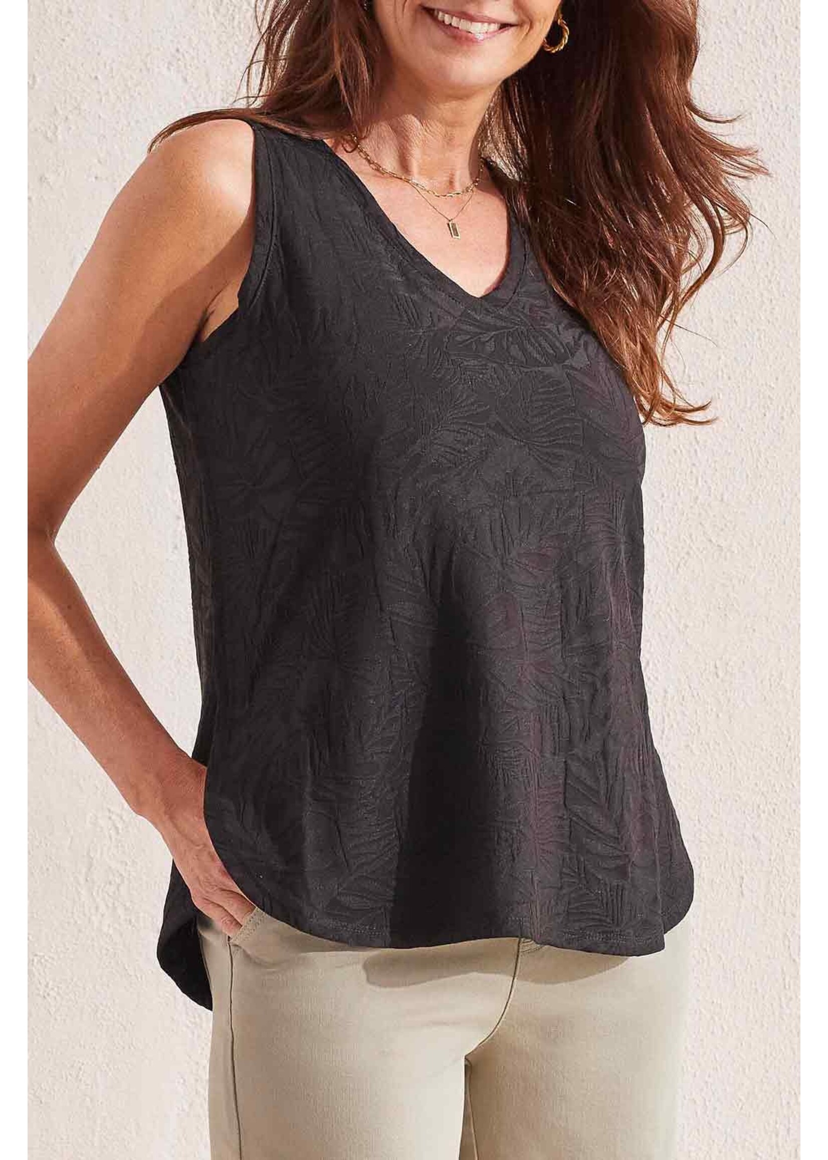 Tribal T Textured V-Neck Tank