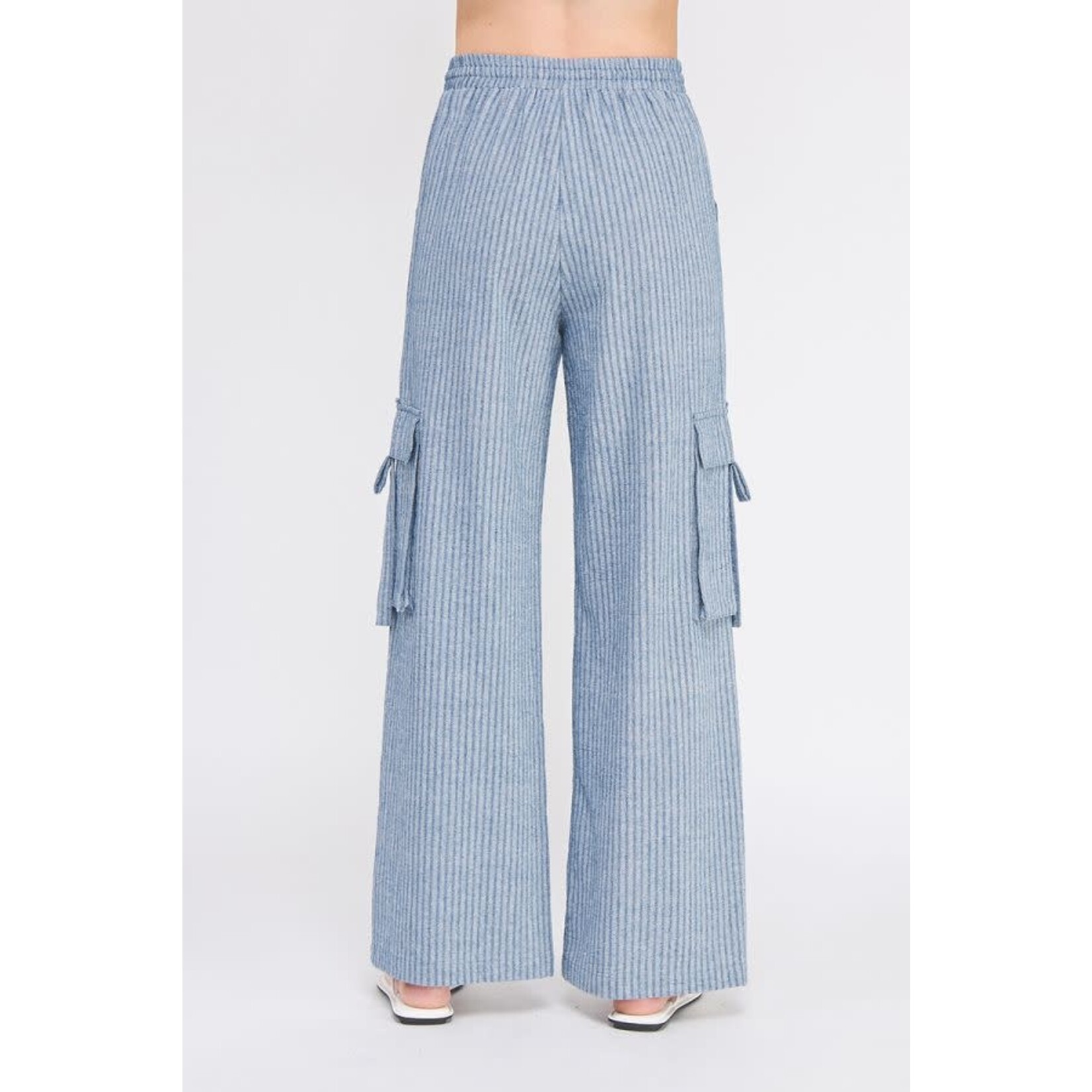 Allie Rose AR Striped Tie Waist Pant