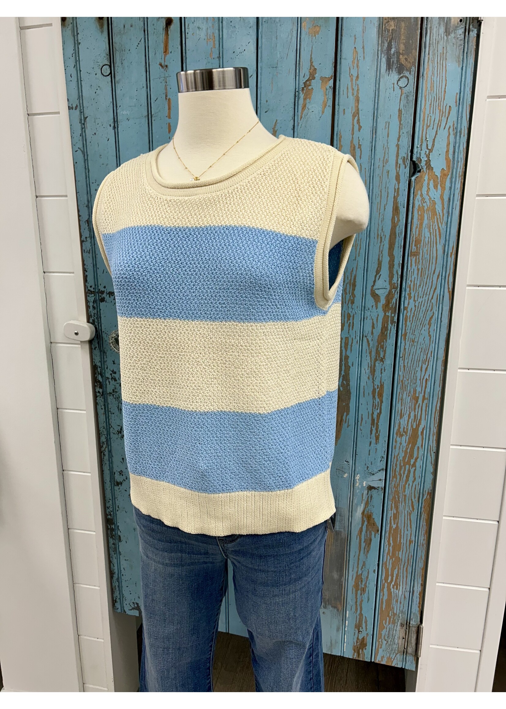 Compania Fantastica CF Stripe Knit Top