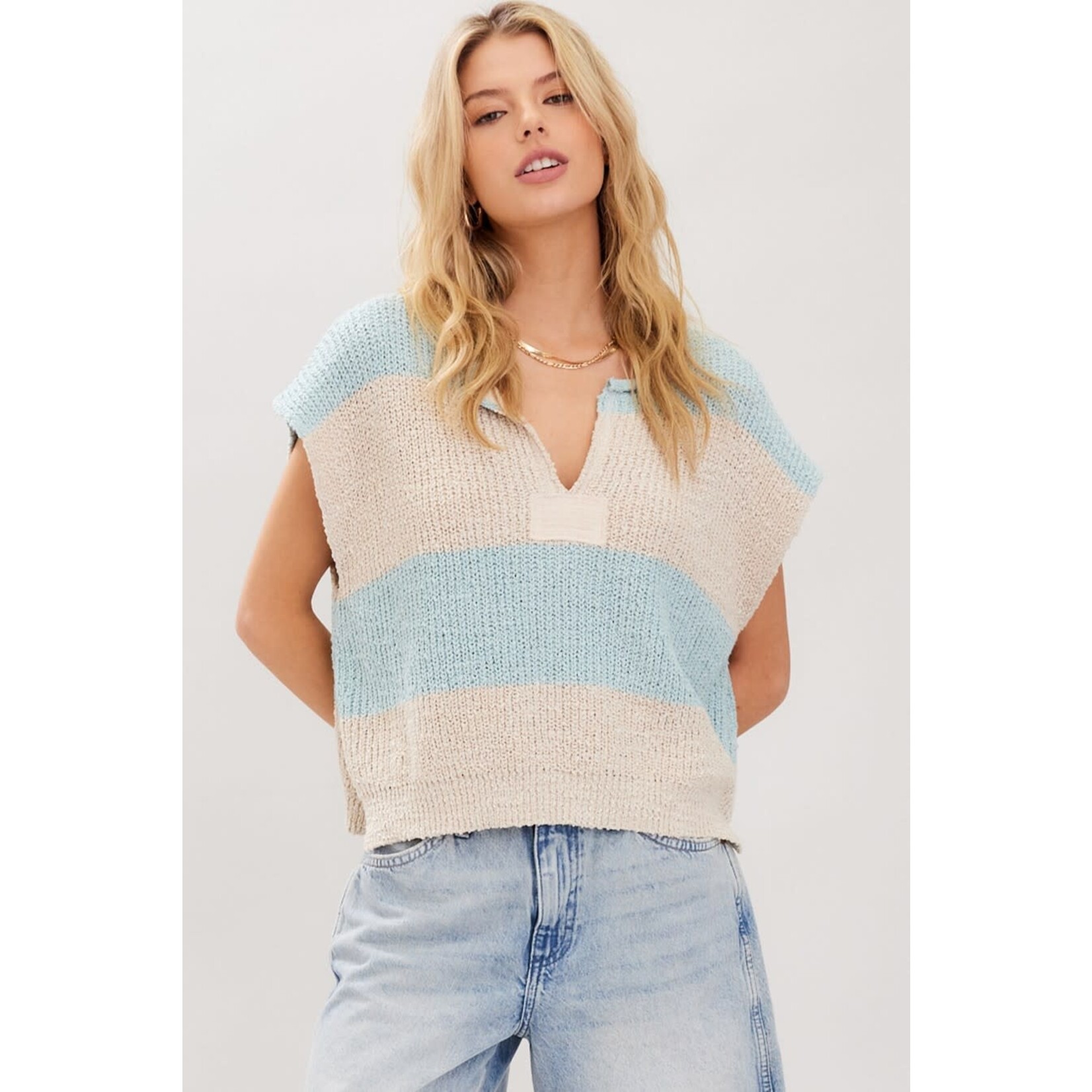 Illa Illa Illa Striped Sleeveless Sweater