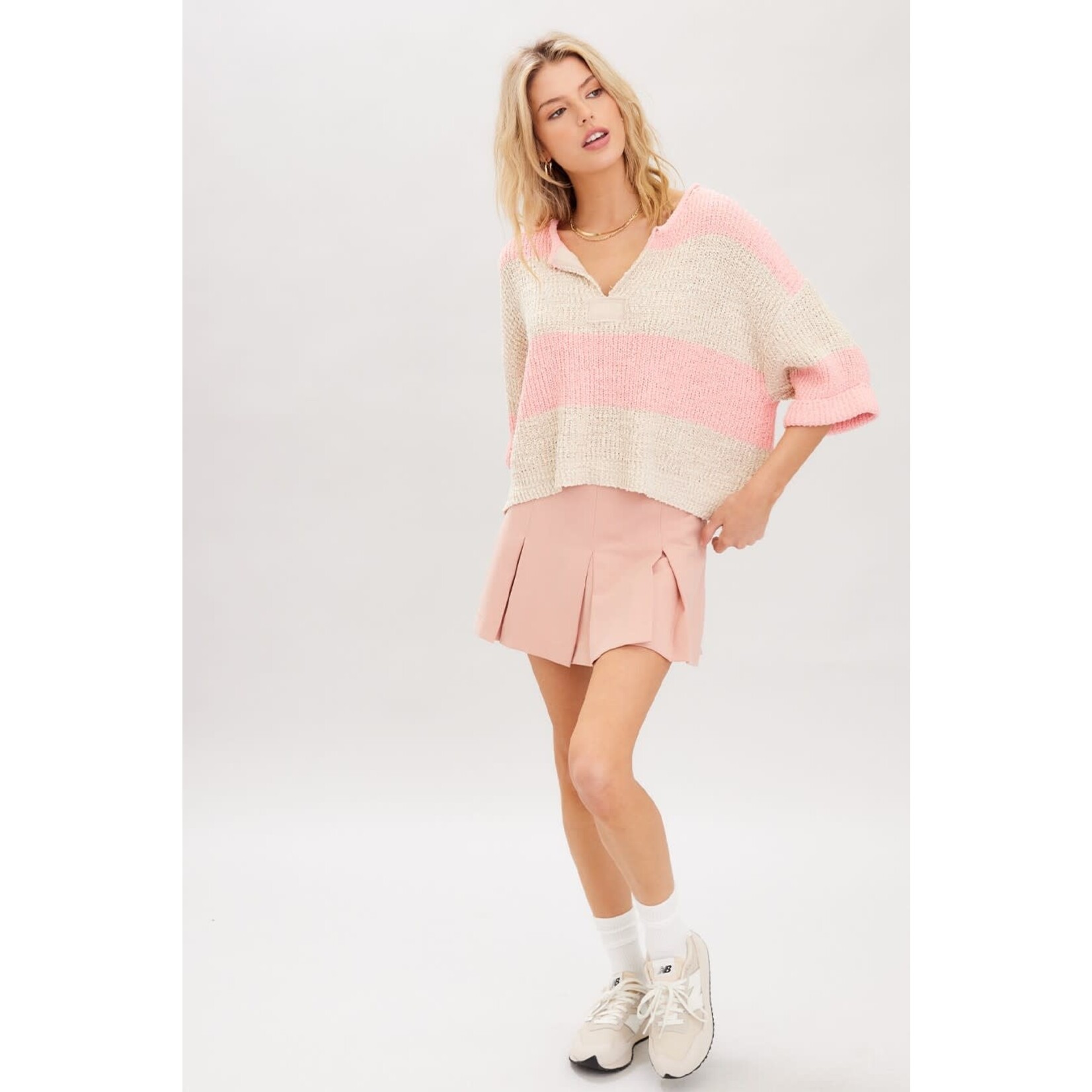 Illa Illa Illa Striped Patch Sweater