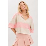 Illa Illa Striped Patch Sweater