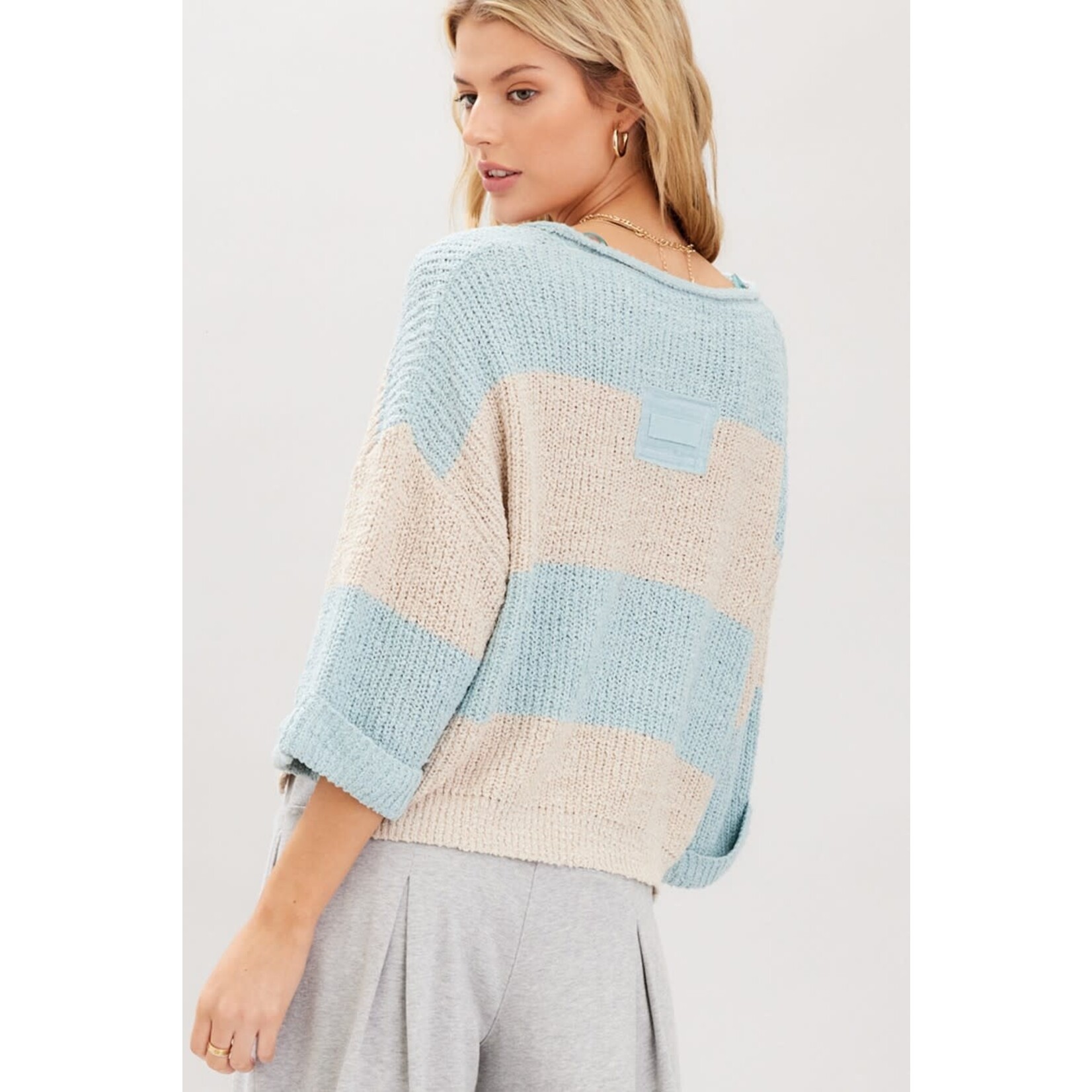 Illa Illa Illa Striped Patch Sweater