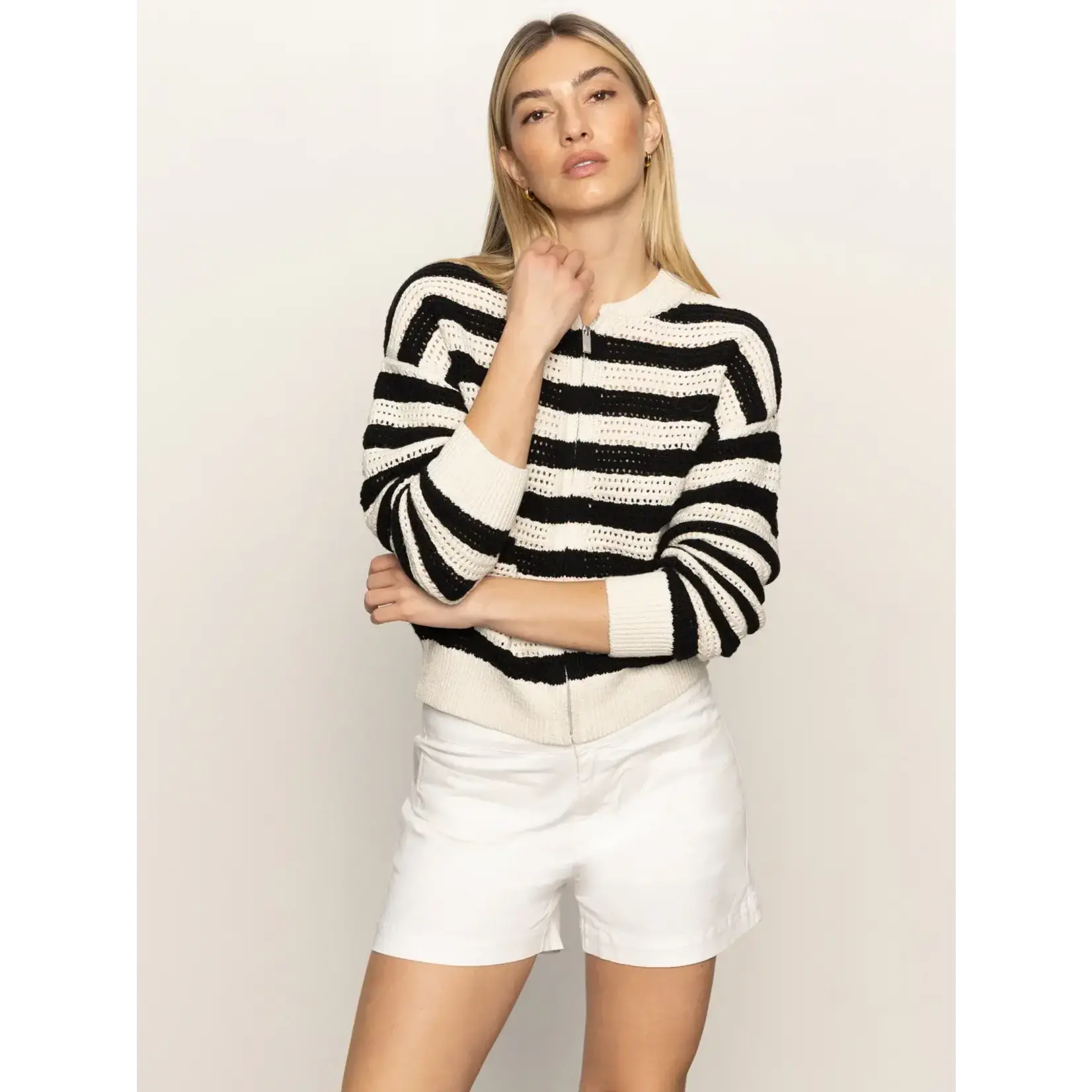 Sanctuary S Open Knit Bomber