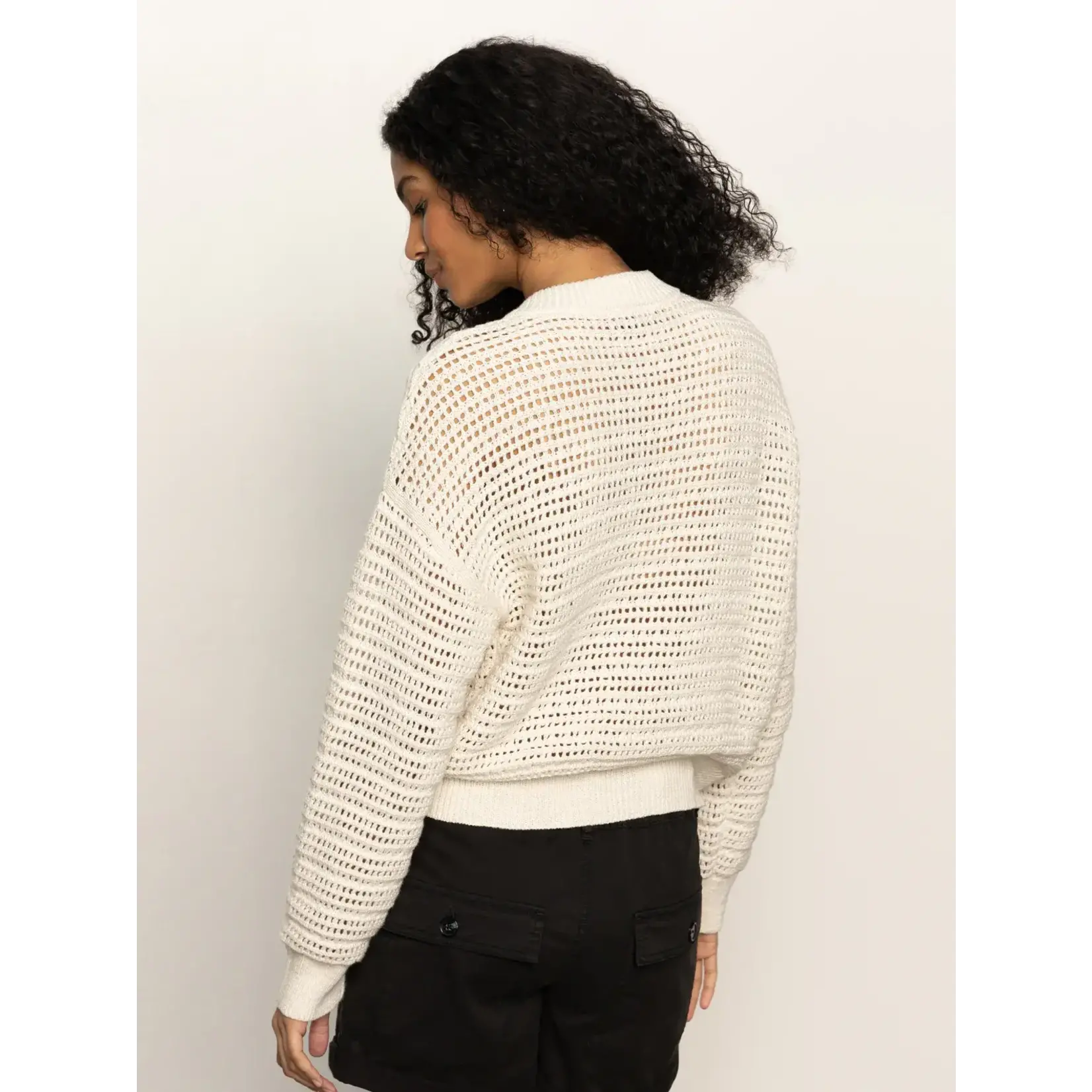 Sanctuary S Open Knit Bomber