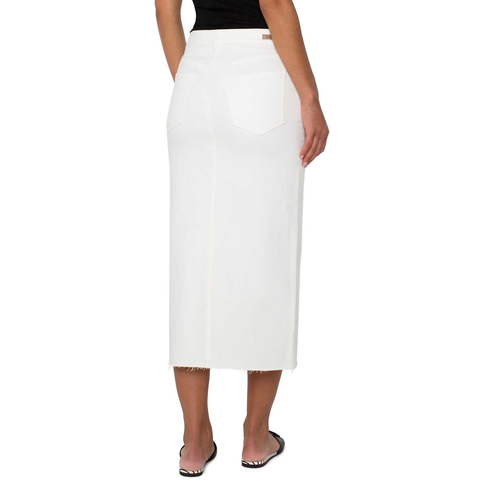 Liverpool LP White Front Slit Maxi