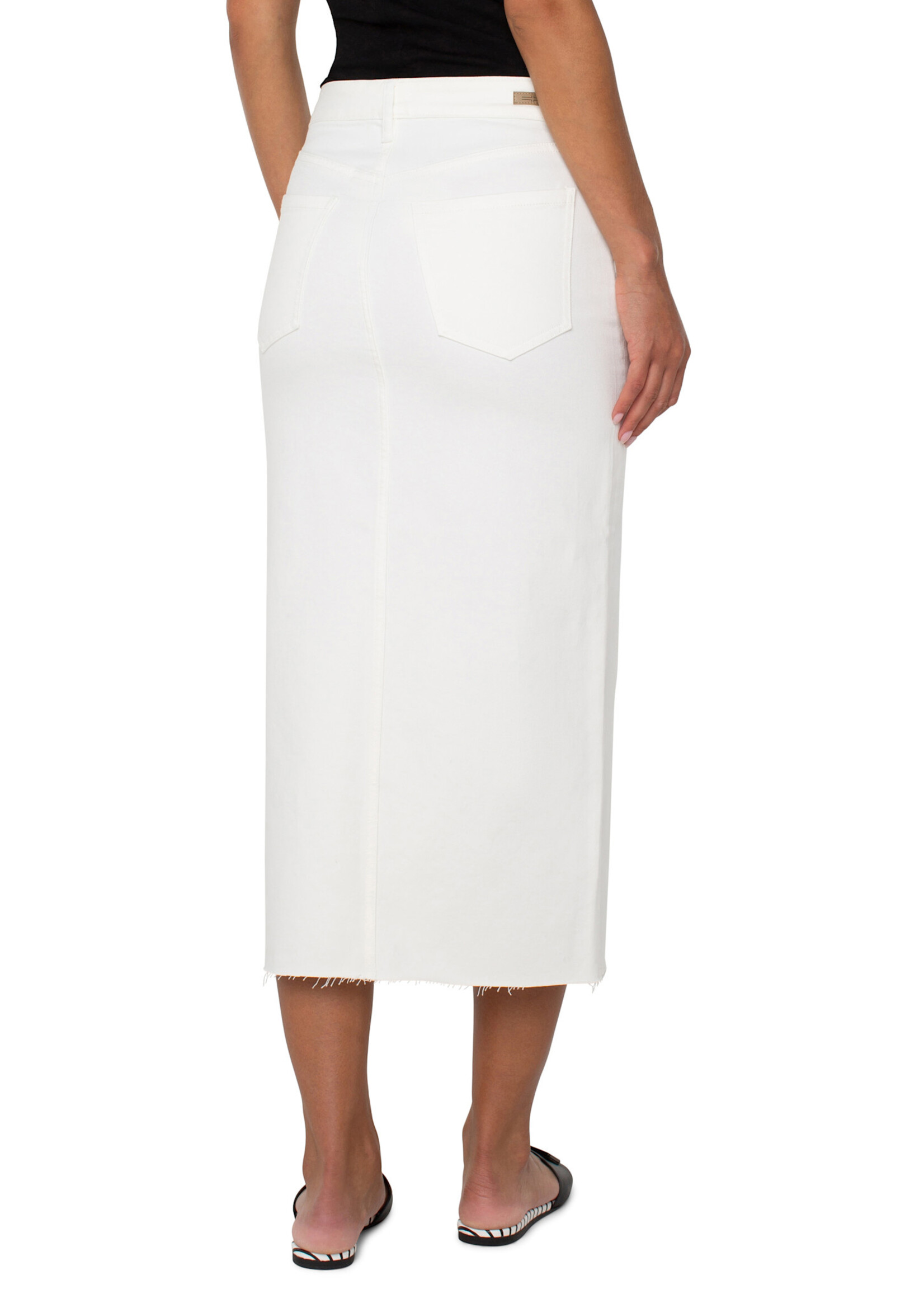 Liverpool LP White Front Slit Maxi