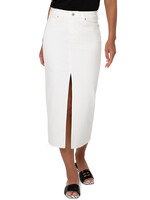Liverpool White Front Slit Maxi