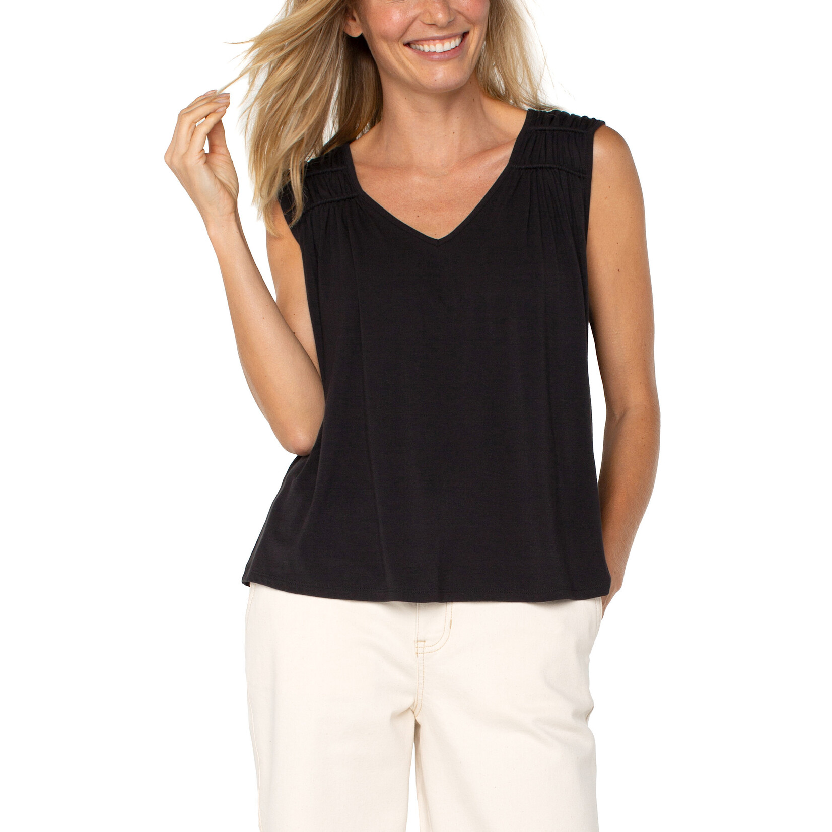Liverpool LP Shirred Detail Tank