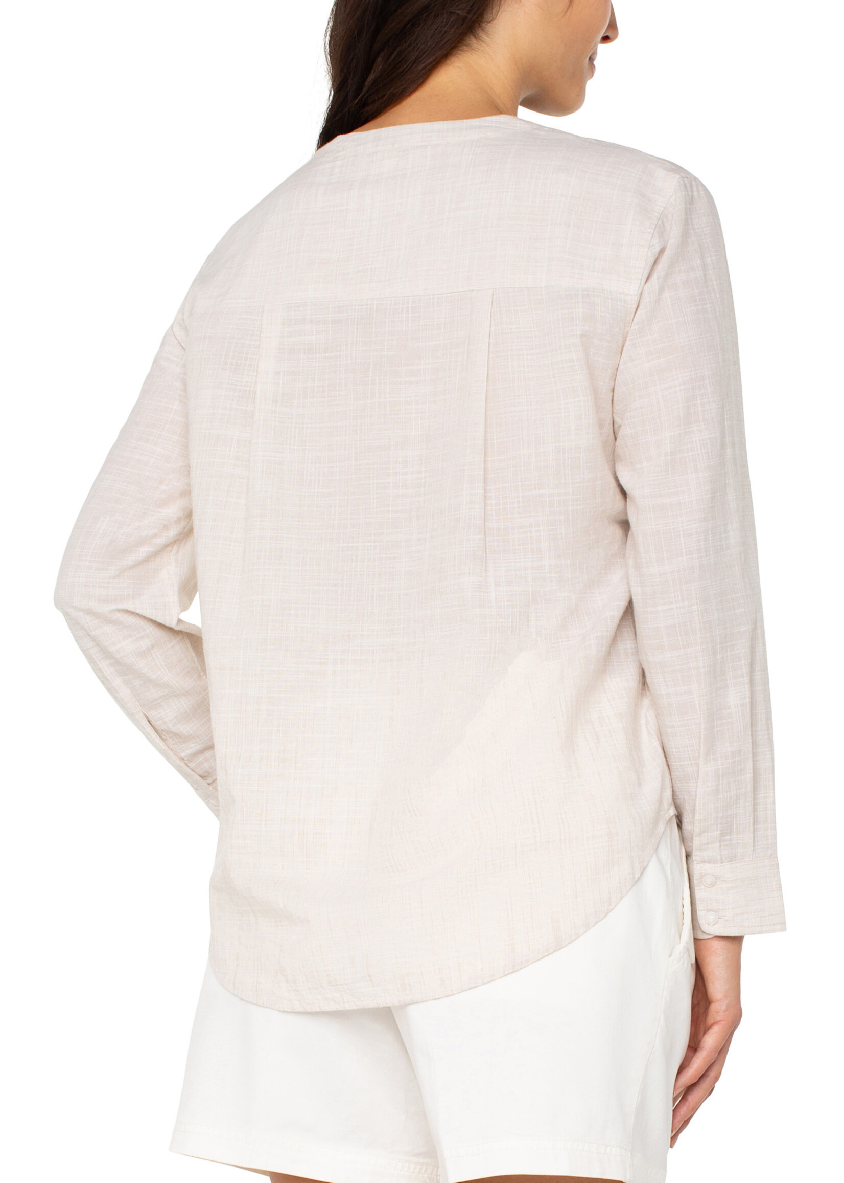 Liverpool LP Banded Collarless Top