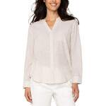 Liverpool Banded Collarless Top