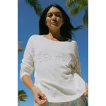 Tribal Scoop Neck Beachy Sweater