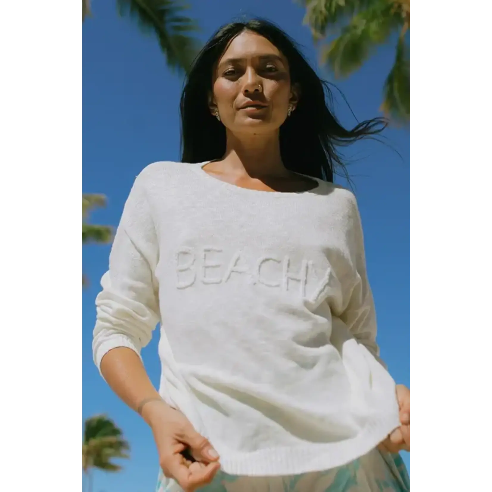 Tribal T Scoop Neck Beachy Sweater