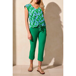 Tribal Printed V-Neck Top
