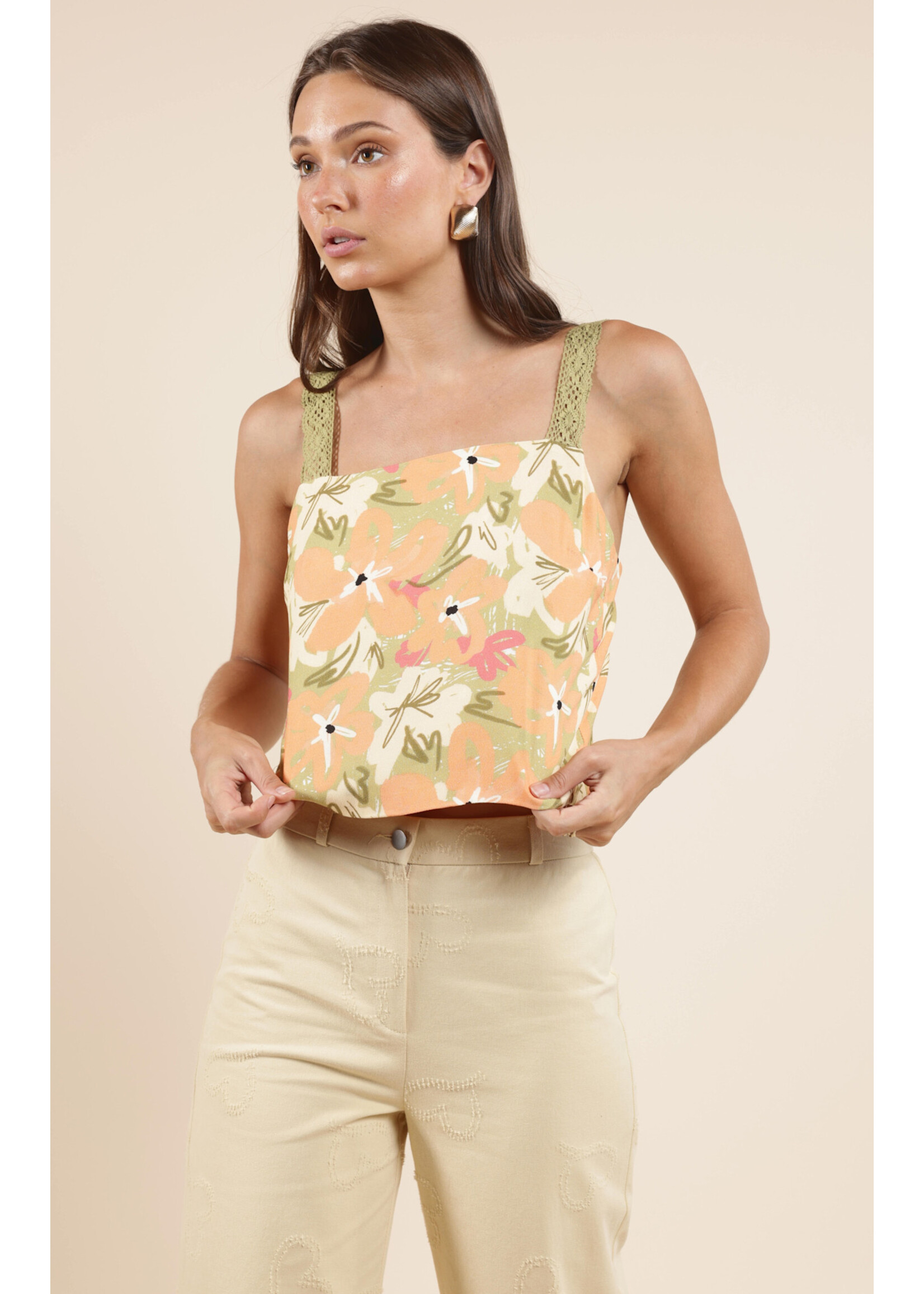 Sadie Sage SS Aperitivo Lacey Back Top