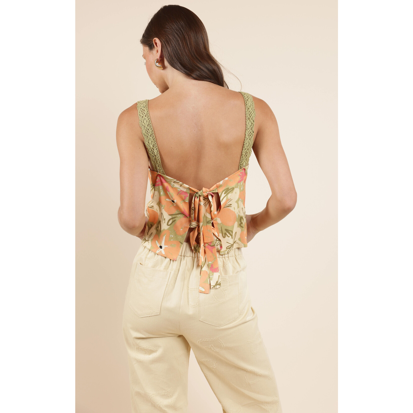 Sadie Sage SS Aperitivo Lacey Back Top