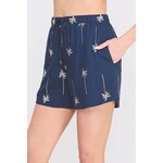 Allie Rose Embroidered Tie Shorts