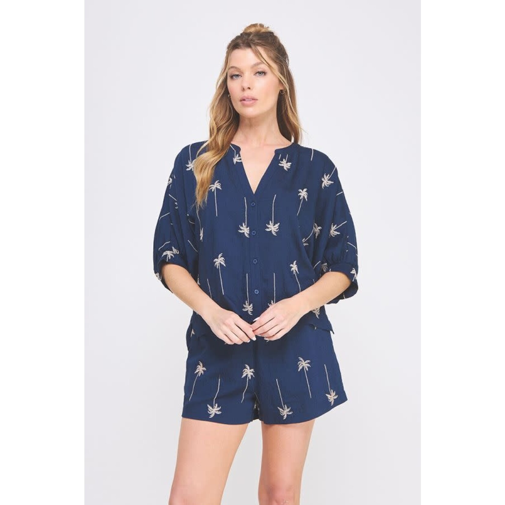 Allie Rose AR Embroidered Blouse