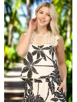 Fate Tropical Linen Blend Top