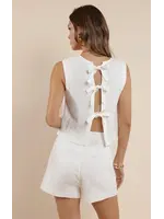 Sage The Label Coastal Calm Linen Tank