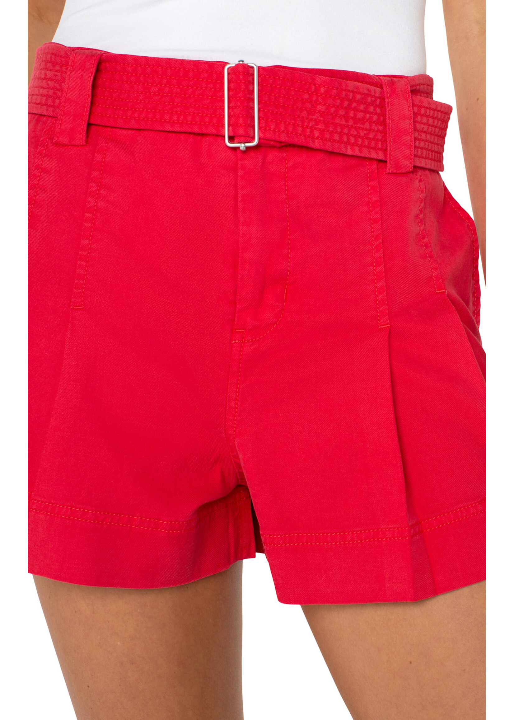 Liverpool Red Pleated Short