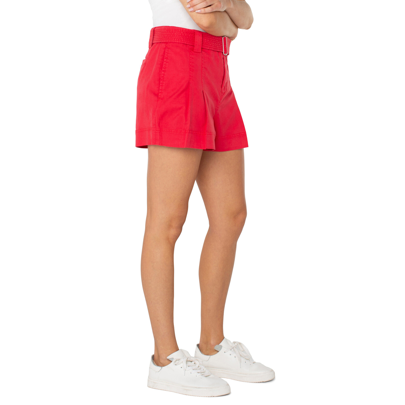 Liverpool Red Pleated Short