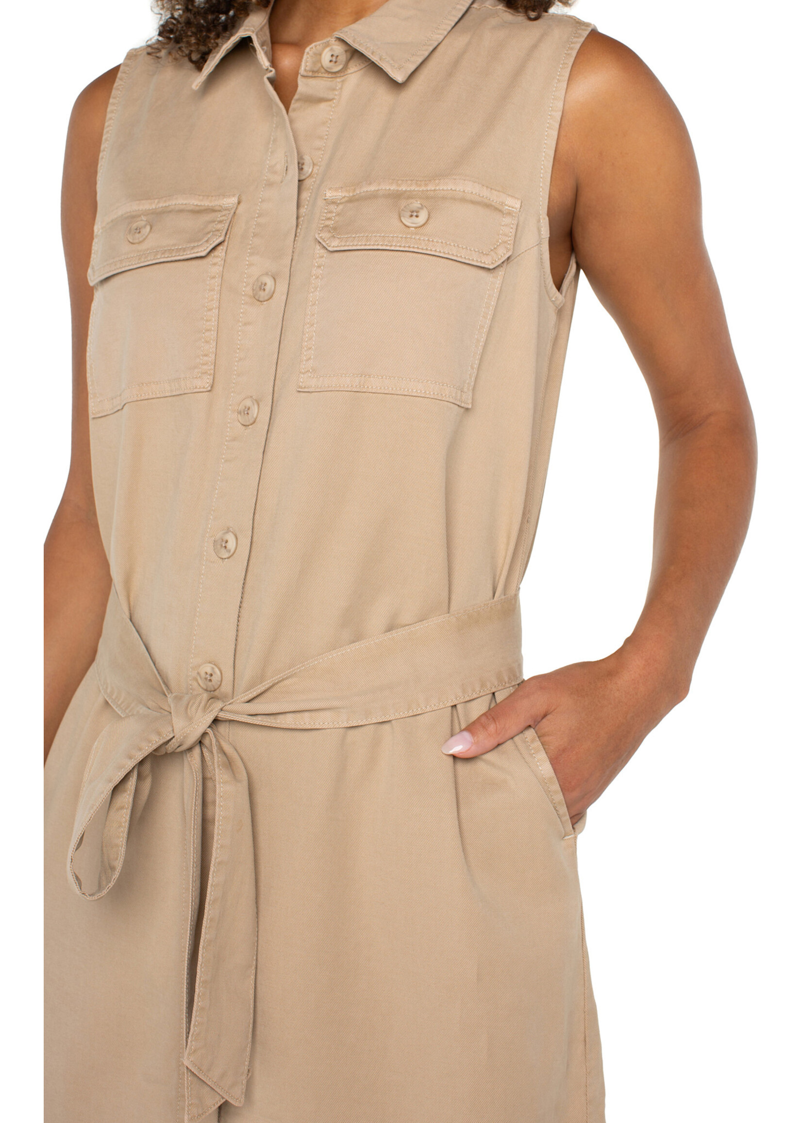 Liverpool LP Khaki Shirt Dress