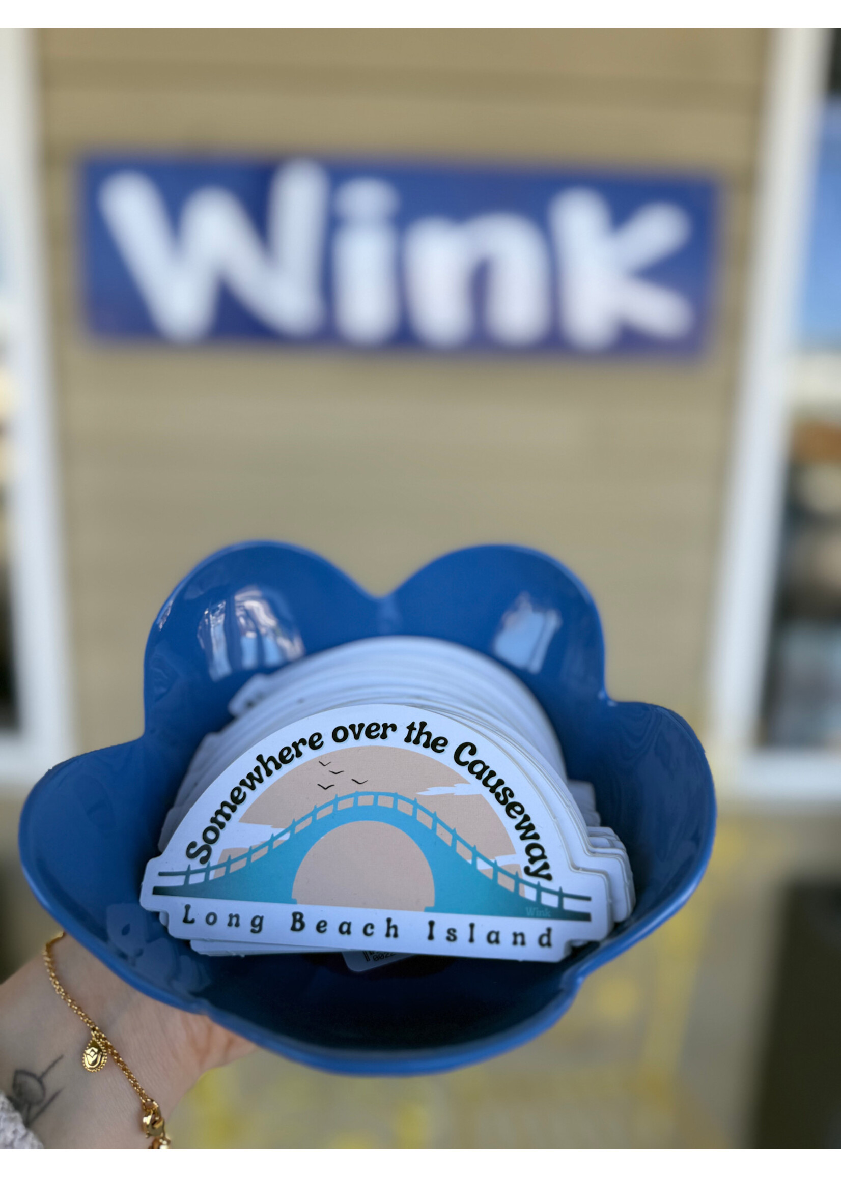 Wink W Causeway Sticker