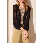 Tribal Bell Sleeve Open Stitch Cardigan