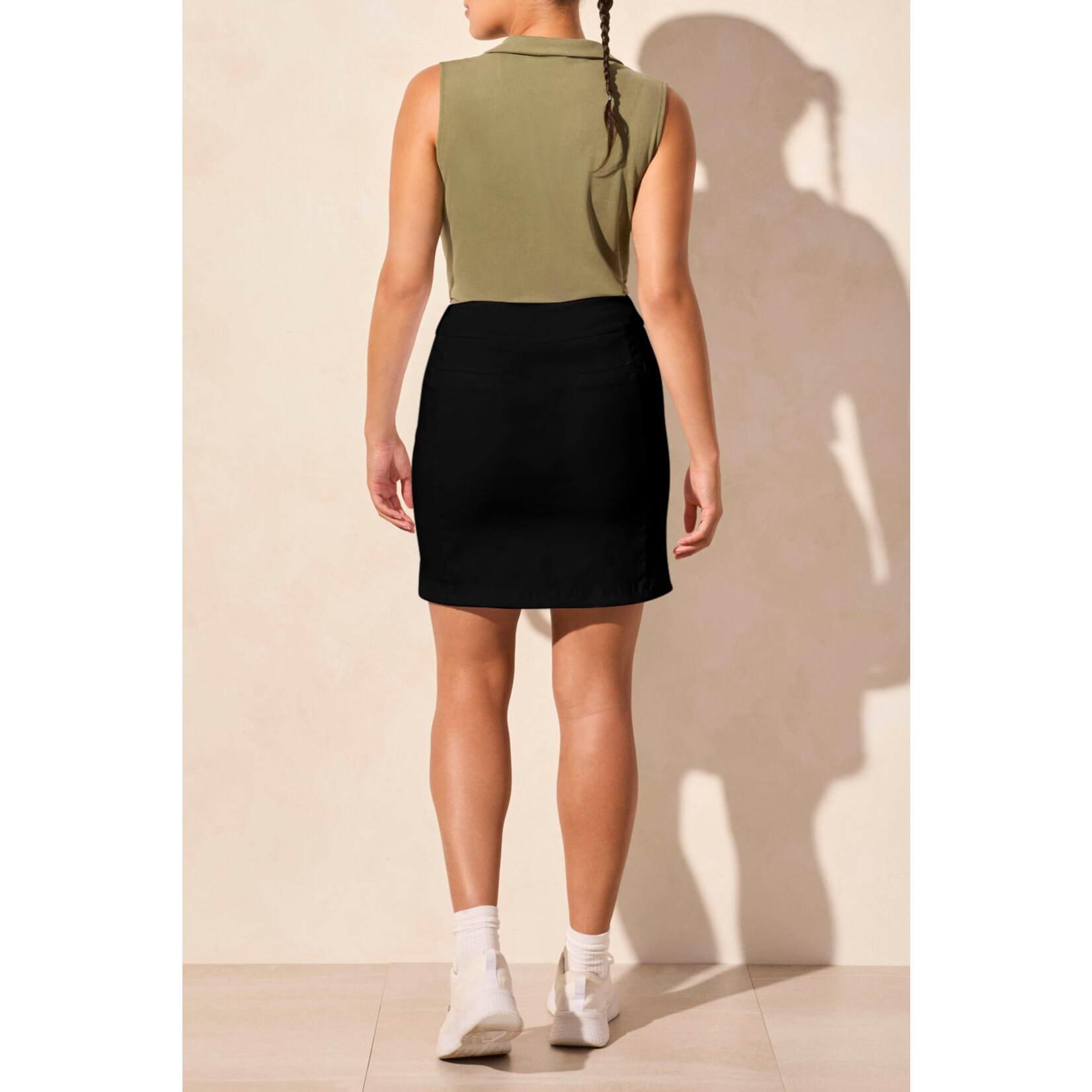 Tribal T Pull on Skort Rounded Slits