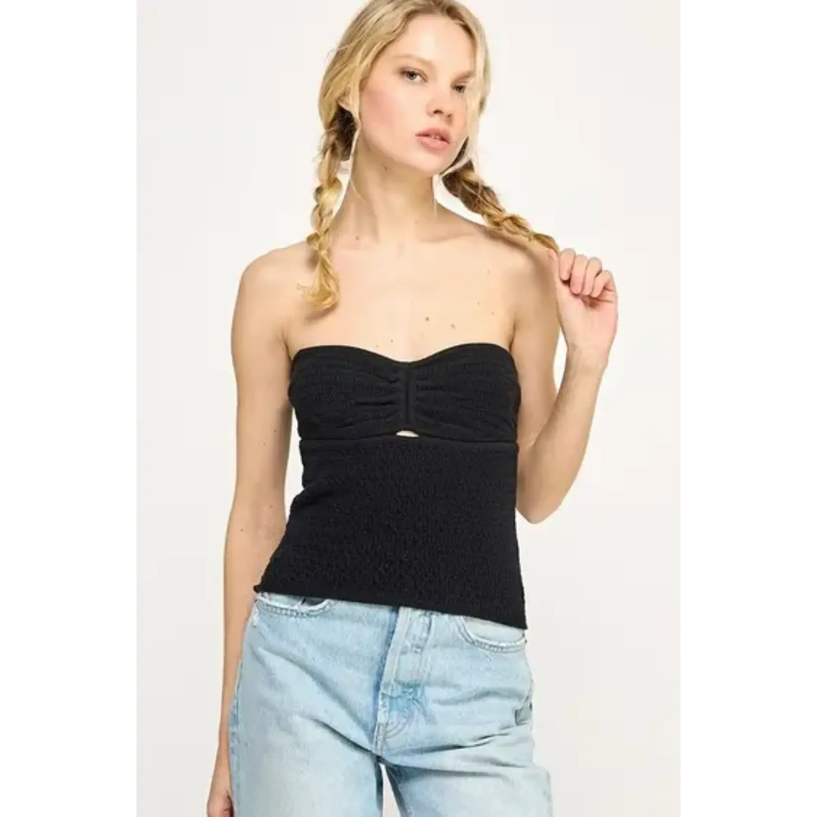 Miss Love ML Knit Strip Tube Top