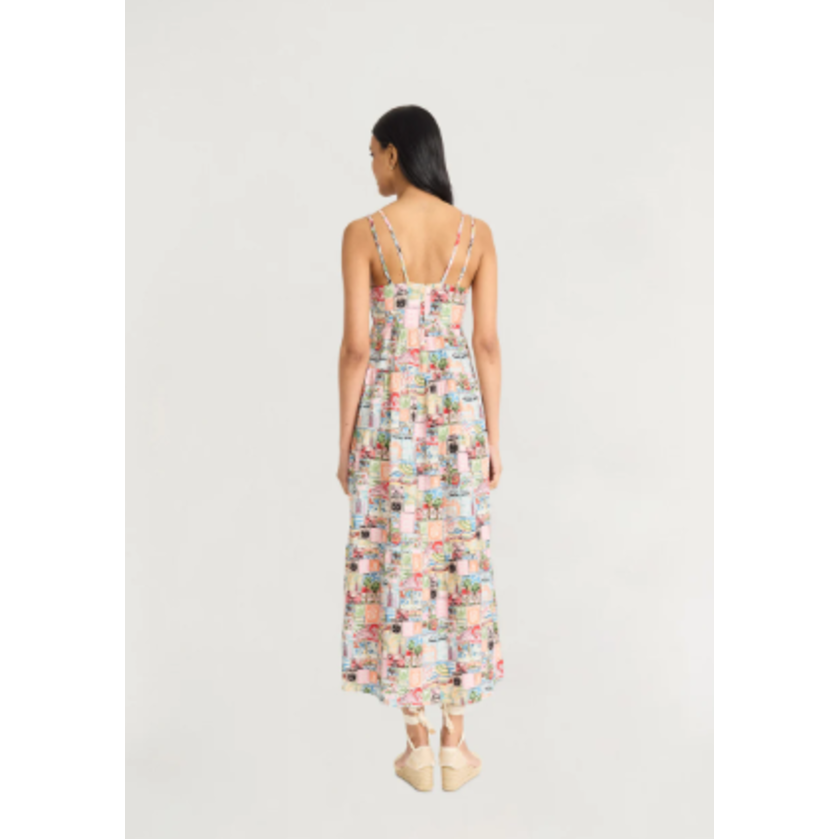 Maggy London ML Double Strap Maxi Dress