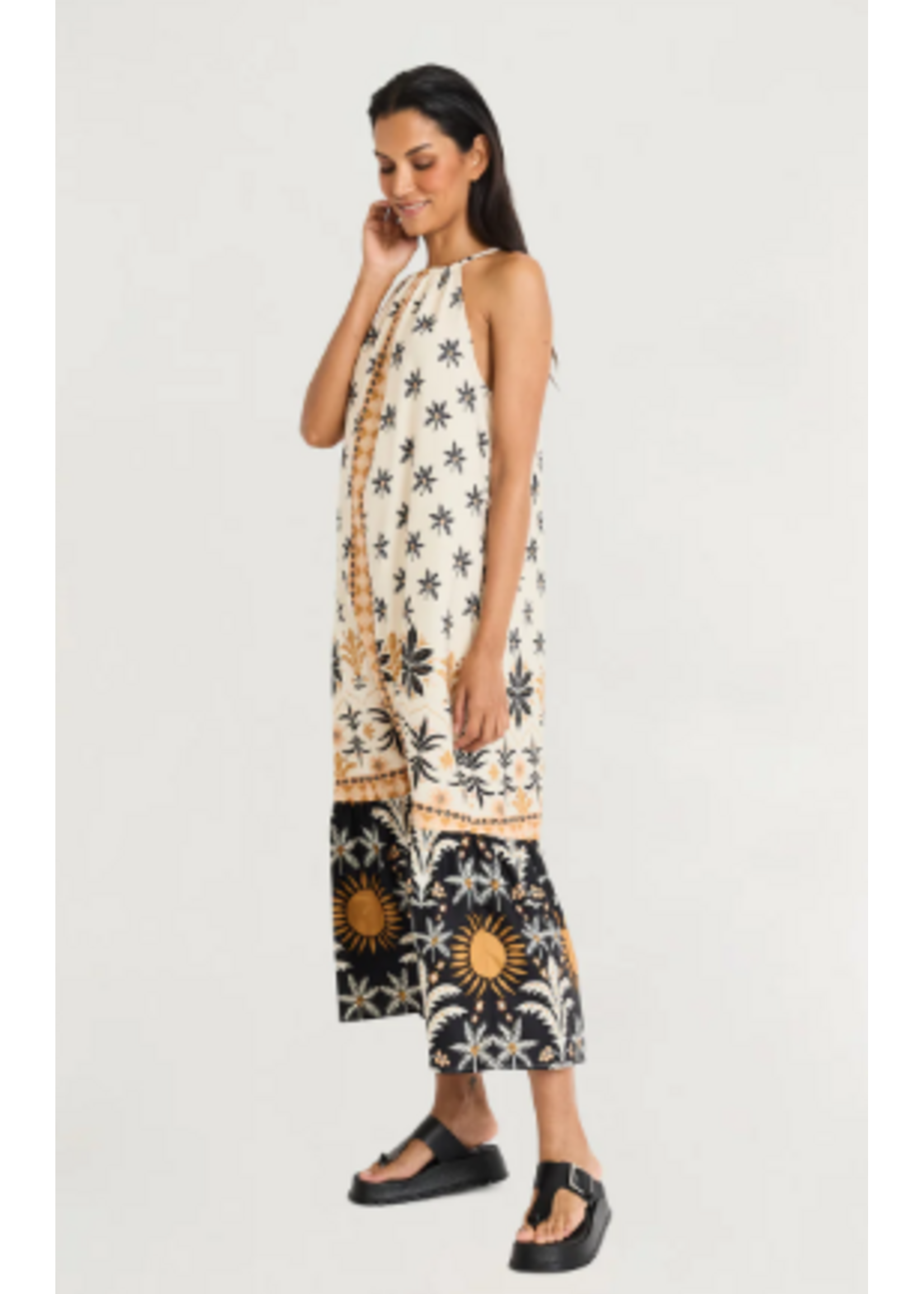 Maggy London ML Trapeze Halter Dress