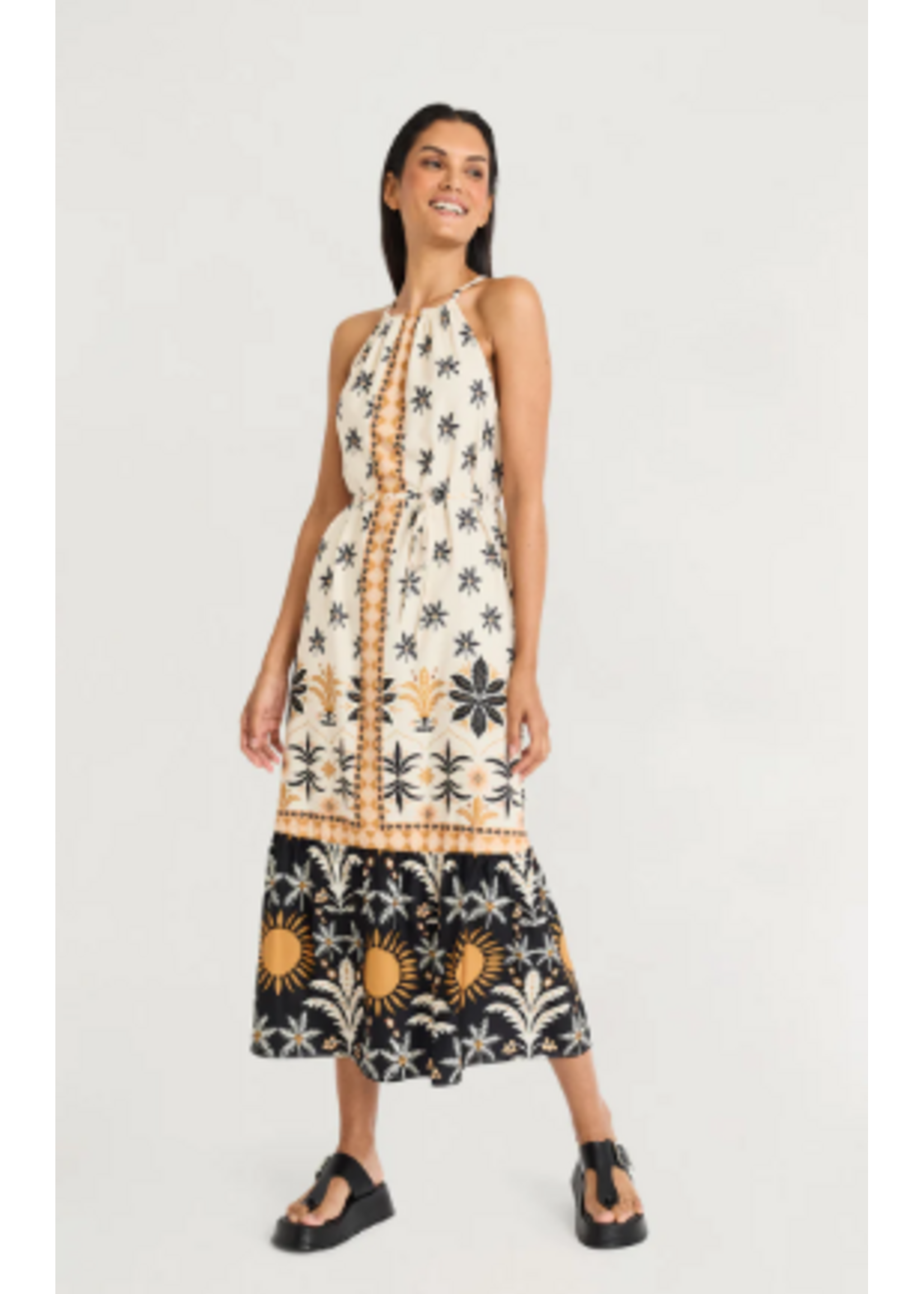 Maggy London ML Trapeze Halter Dress