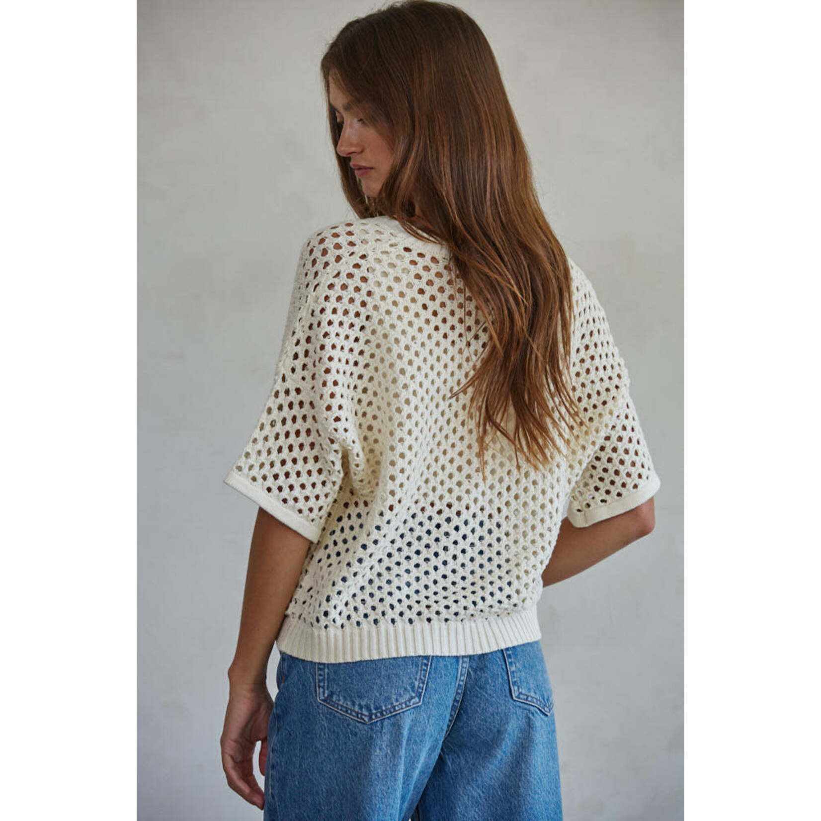 By together BT Cream Crochet Cardi
