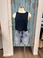 Blu Pepper Sleeveless Linen Blouse