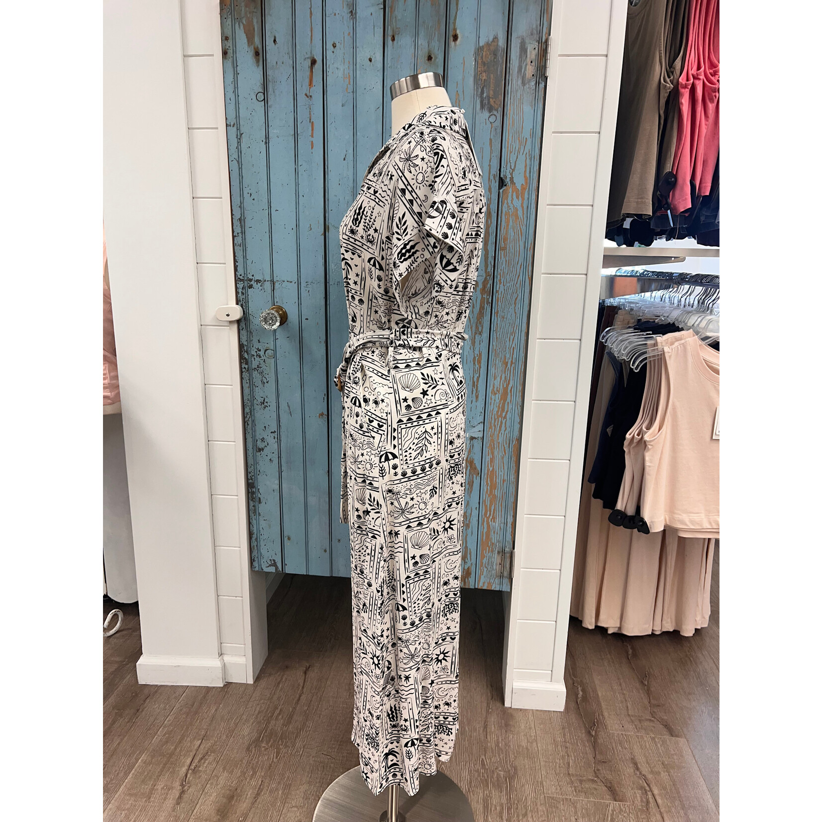 Fate F Button Front Midi Dress