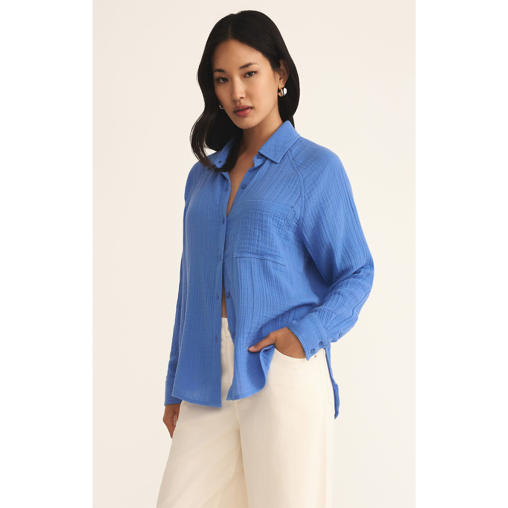 Z Supply ZS Perfect Airy Top Blue