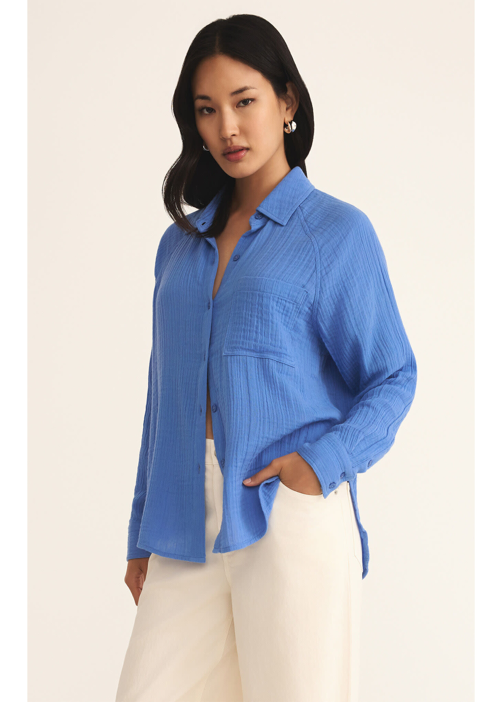 Z Supply ZS Perfect Airy Top Blue