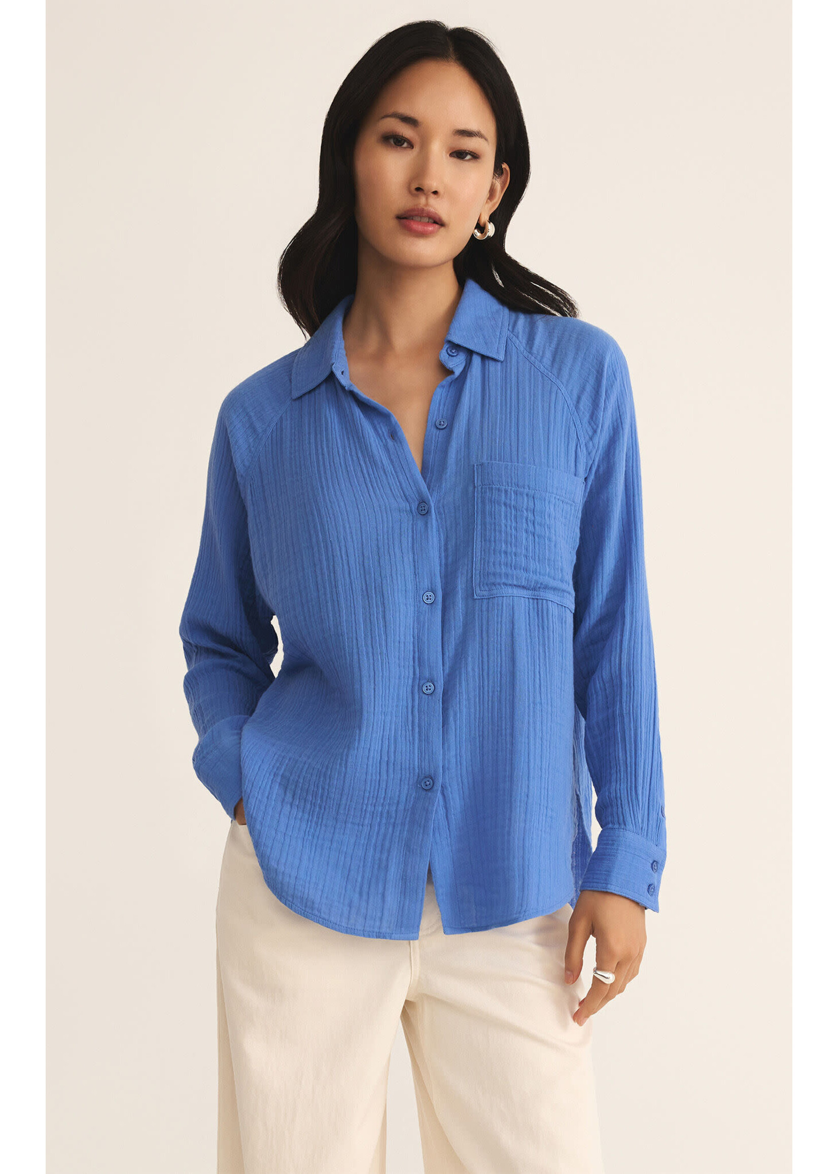 Z Supply ZS Perfect Airy Top Blue