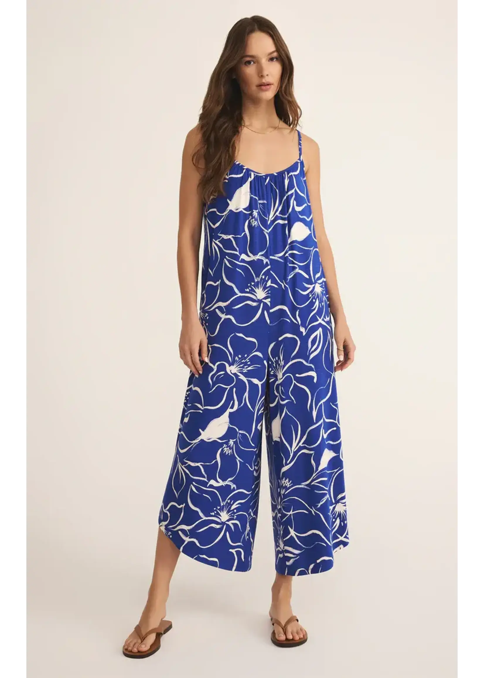 Z Supply ZS Cala Floral Flare Jumpsuit