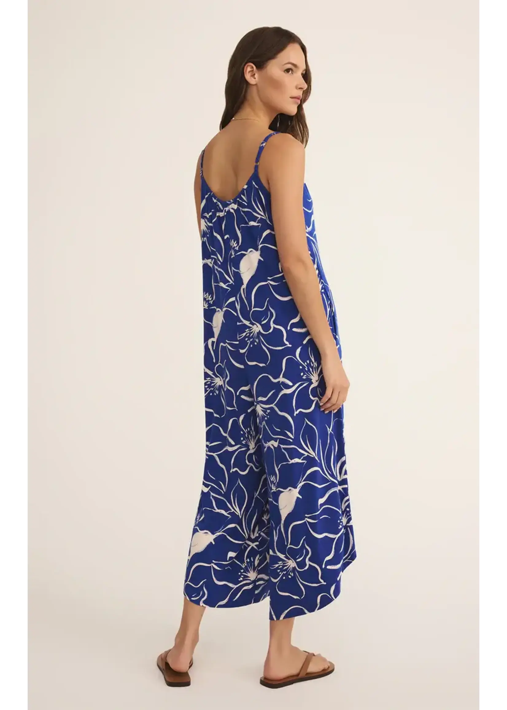 Z Supply ZS Cala Floral Flare Jumpsuit