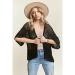 Madelyn Fishnet Short Slv Cardi