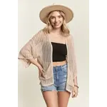 Madelyn Fishnet Short Slv Cardi
