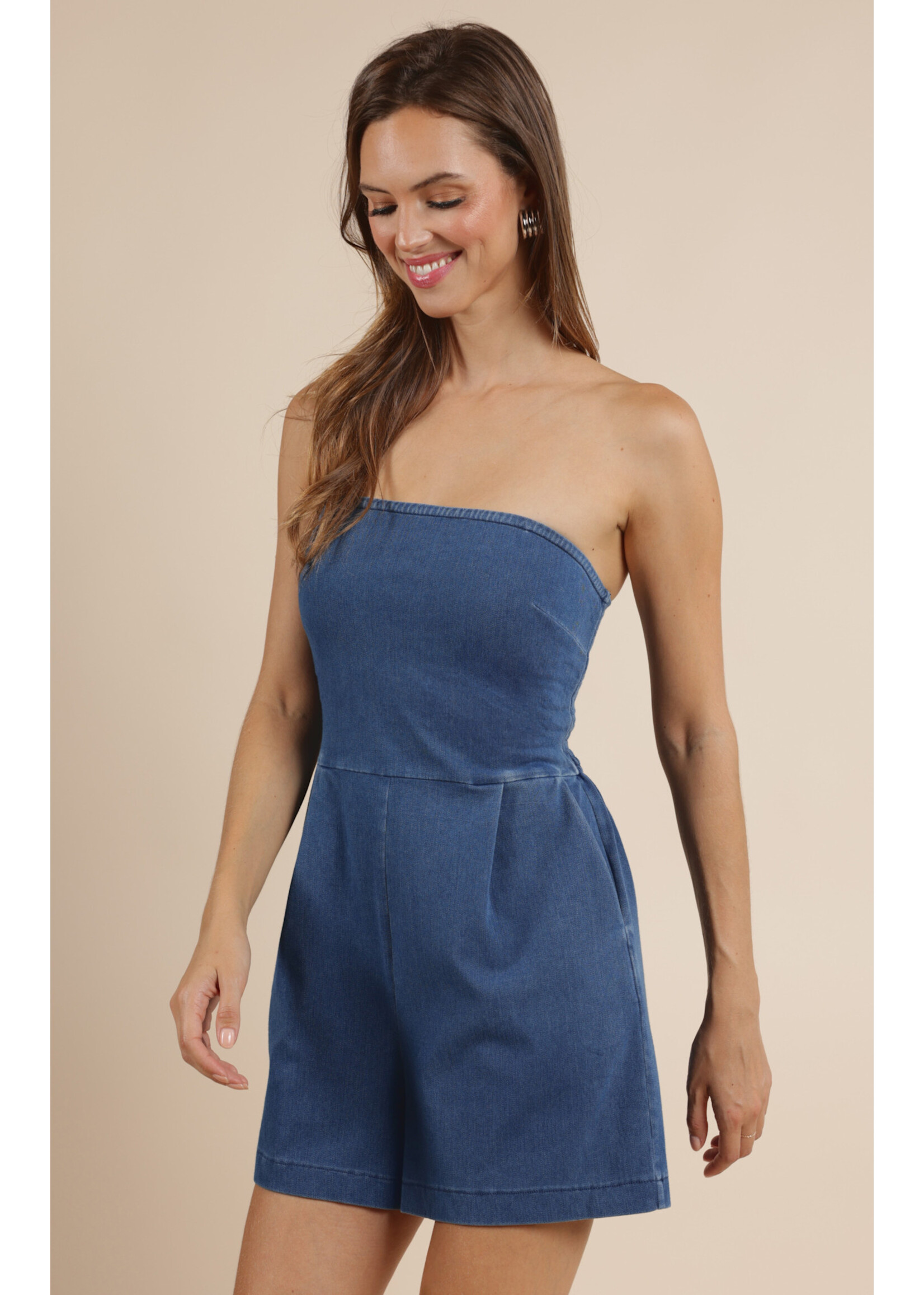 Sage The Label STL Wanderwave Tube Top Romper
