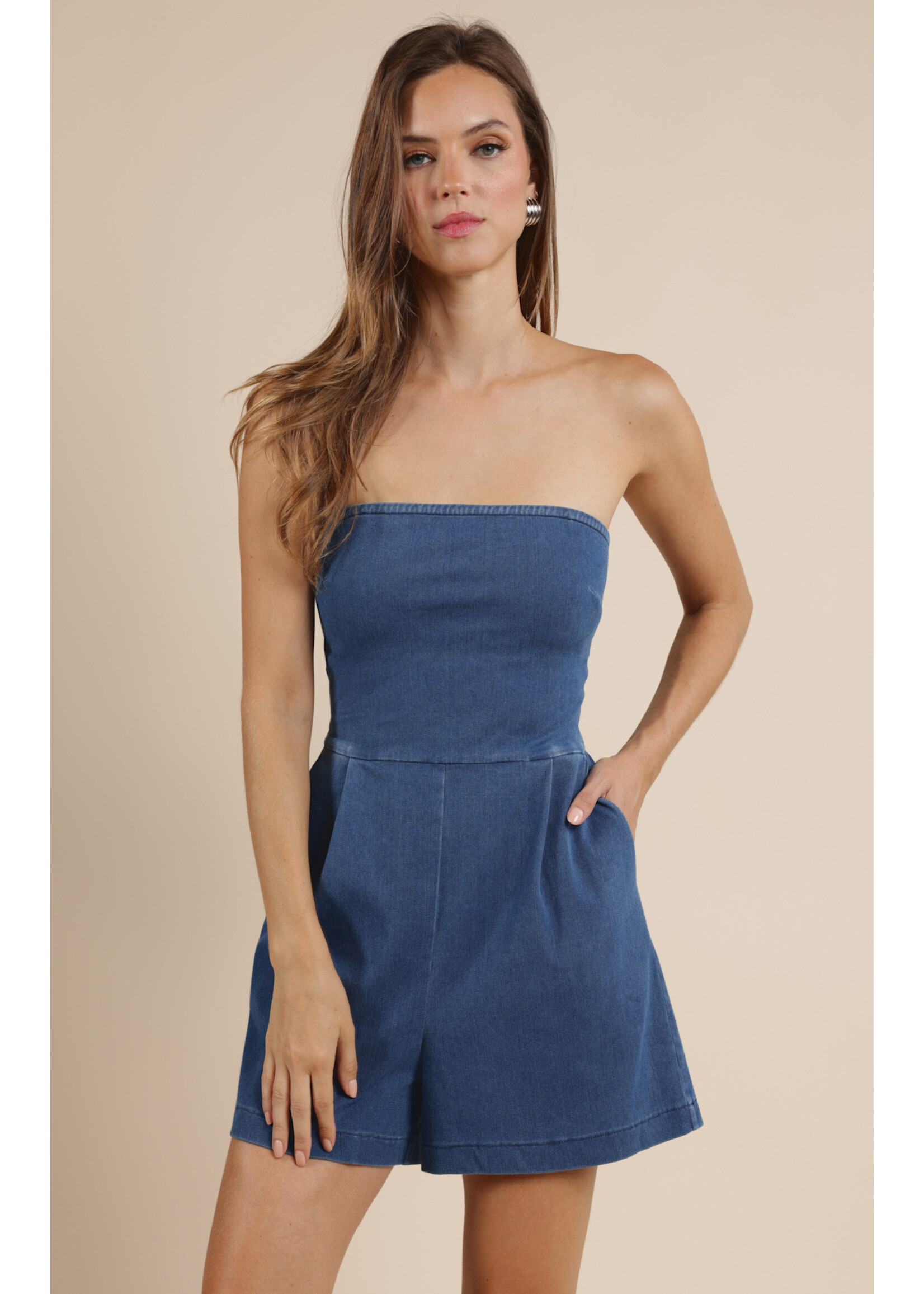 Sage The Label STL Wanderwave Tube Top Romper