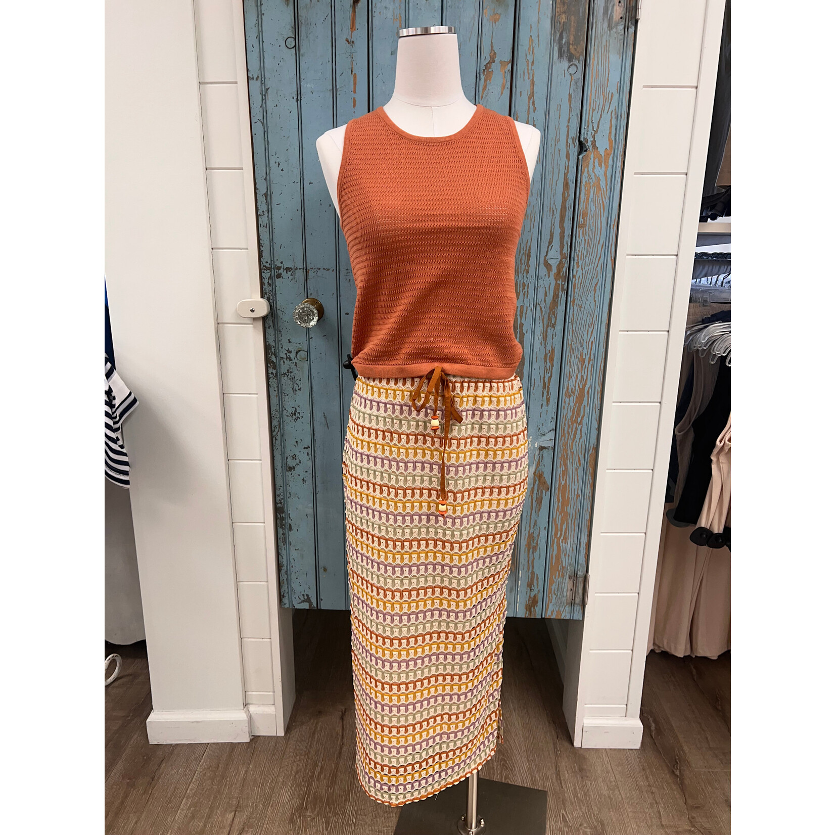 Sadie Sage SS Gilded Midi Skirt