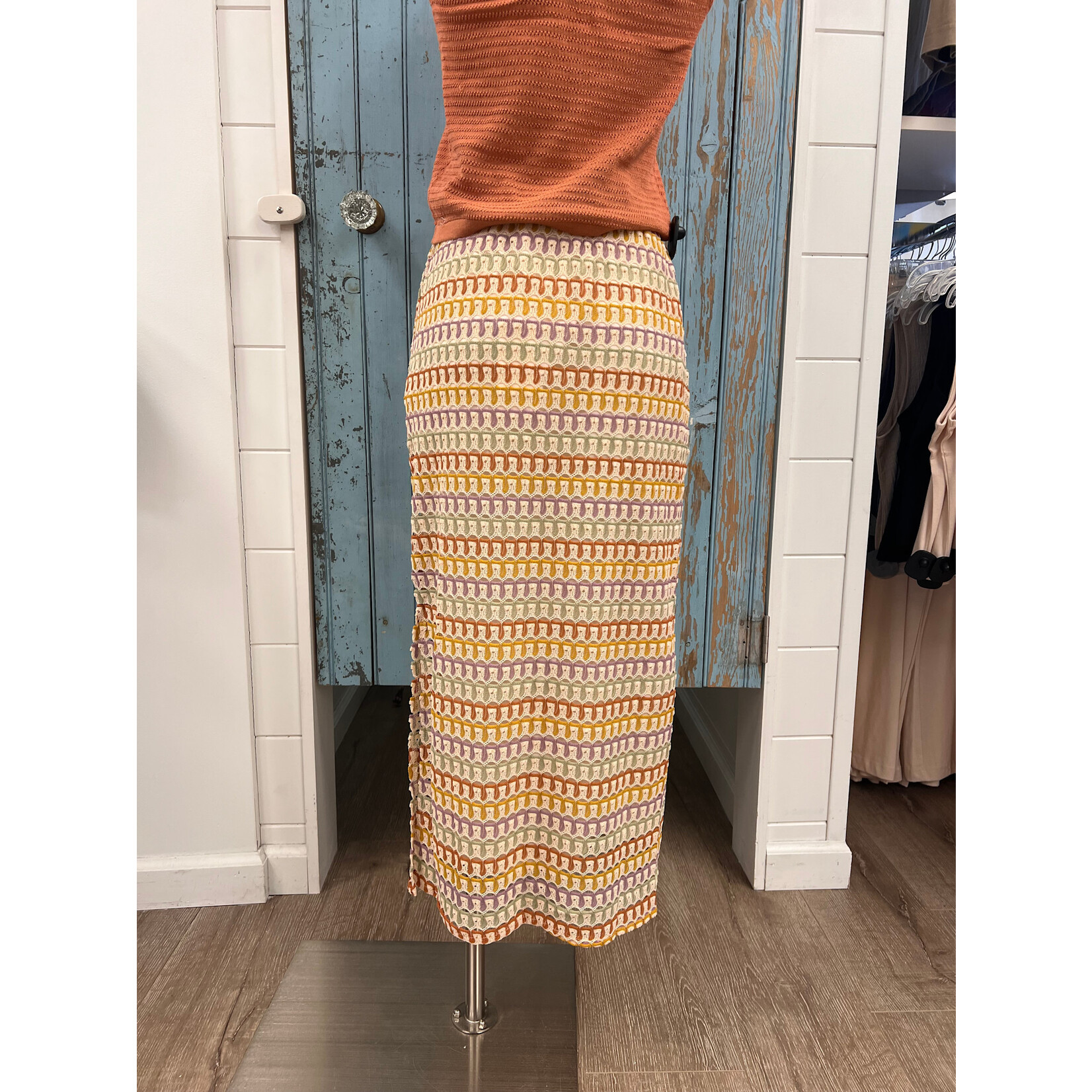Sadie Sage SS Gilded Midi Skirt