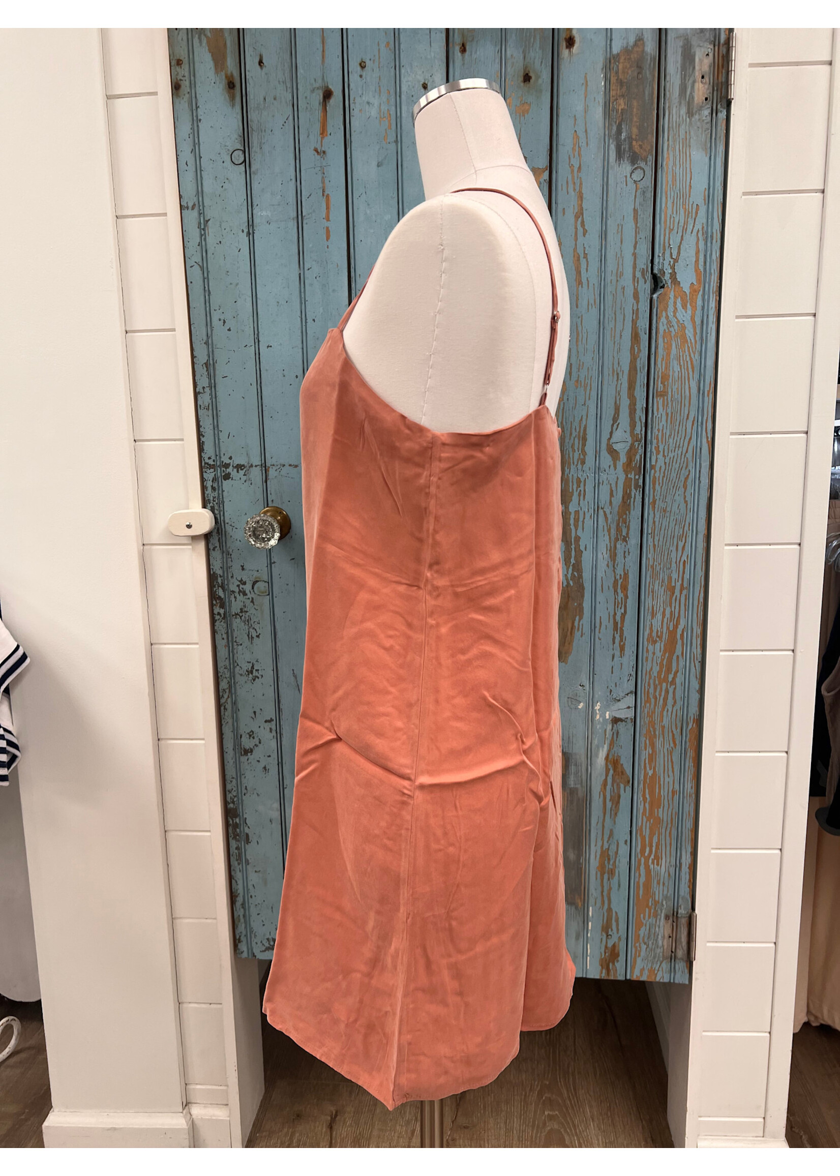 Sadie Sage SS Back Button Detail Mini Dress